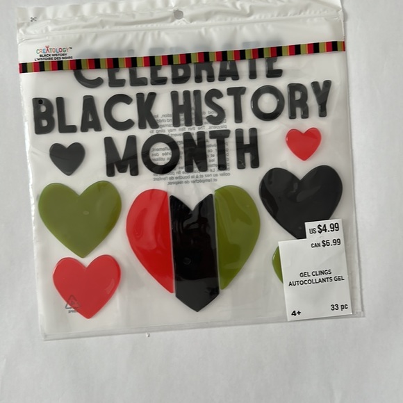 2 - black history gel clings-window decor - Picture 3 of 4